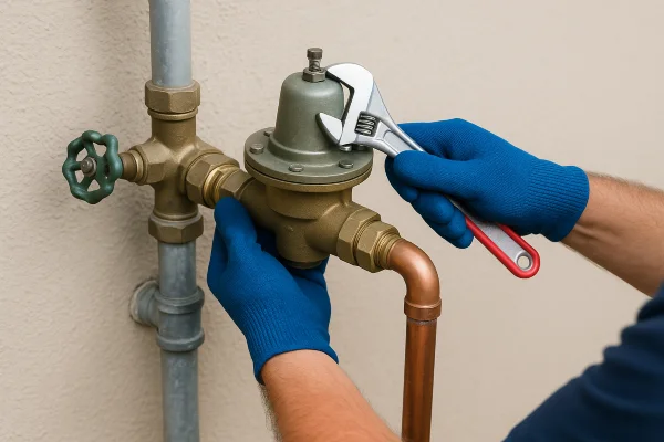 sink pipe leaking and some tools on the floor from The Leander Plumber - Company in Leander, TX - Toilet installation